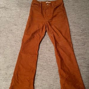 Levi's High Rise Corduroy Flares